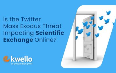 Is the Twitter Mass Exodus Threat Impacting Scientific Exchange Online?